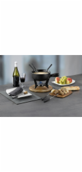 Sýrové fondue COUNTRY nerez / keramika o22 cm KL-16640