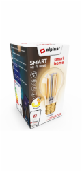 Chytrá žárovka LED WIFI bílá stmívatelná E27 470LM ED-225448