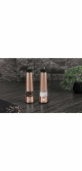 Mlýnek na pepř a sůl elektrický sada 2 ks Rosegold Metallic Line BH-9500