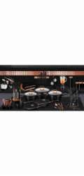 Konvice na espresso 3 šálky Black Rose Collection BH-8560