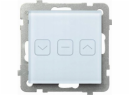 Ospel SONATA Blind dotykový spínač s osvětlením WHITE GLASS LPD-7RS/m/31