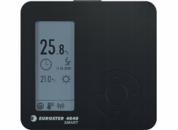 Euroster 4040 SMART programovatelný regulátor teploty, černý