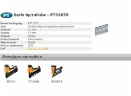 BOSTITCH HŘEBÍKY BOSTITCH PT 33` 3,1 x 70mm KROUŽEK