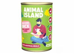 ANIMAL ISLAND Kachna s prosem a mrkví - vlhké krmivo pro psy - 400 g
