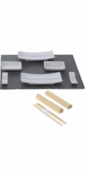Sushi set porcelán/břidlice/bambus sada 11ks KO-210000010