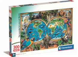 Clementoni - Puzzle 300 Úžasný svět zvířat