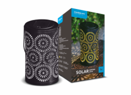 Svítidlo solární ML-LT010 LED stolní Lucerna 20cm,černá, dekor květiny