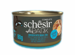 SCHESIR After Dark Kuřecí řízek s křepelčím vejcem ve vývaru - mokré krmivo pro kočky - 80g