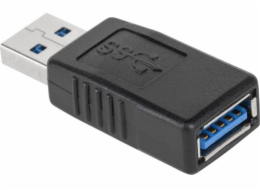 USB adaptér USB – USB černý (LEC-ZLA0866)