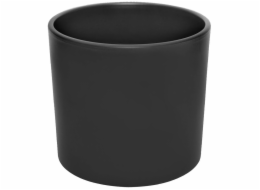 Ceram hrnec DOMOLETTI WALEC STRUCTUR, O23 cm, mat. Černá