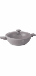 Pánev WOK s titanovým povrchem a poklicí 30 cm Taupe Collection BH-8095