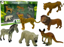 Figurka TRITON Sada figurek Afrika Divoká zvířata Klokan Zebra