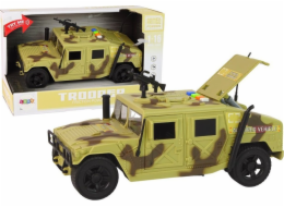 LeanToys Car Vojenské vozidlo Třecí pohon Bright Camo