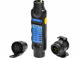 Testovací sada zásuvek Orno Trailer, standardní 13/7-pin, 12/24V
