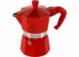 Bialetti Moka Express Winter Wonderland 3TZ cafe 140 ml Červená, stříbrná