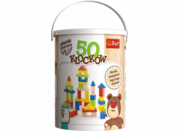 TREFL Dřevěná hračka 50Blocks MULTI FSC 61687