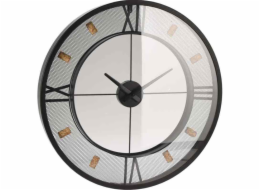 Nástěnné hodiny kovové černá 57 cm KO-HZ1303700