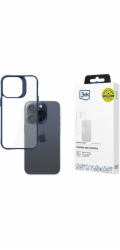 3mk ochranný kryt Satin Armor Case+ Blue pro Apple iPhone 15 Pro