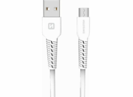 Swissten datový kabel usb / micro usb 1,0 m bílý