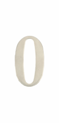 ČÍSLO DVEŘÍ "0" (SS-0 62 mm)