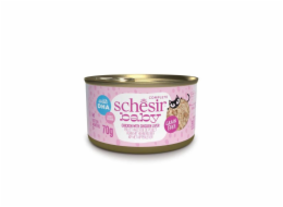 SCHESIR Baby Chicken s játry ve vývaru - mokré krmivo pro koťata - 70g