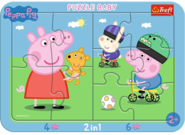 Trefl PUZZLE 4.6 EL TREFL 80021 VESELÉ PIG PEPPA FOL