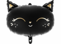 Party Deco fóliový balónek Kitty Black 48x36cm
