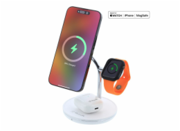 Bezdrátová stolní nabíječka Tellur 3v1 MagSafe