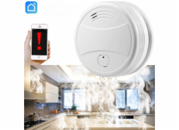 Jarní Smart WiFi fotoelektrický detektor kouře, bílý