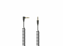 Hama 00205114 Flexi-Slim spirálový kabel, 3,5 mm 90 Jack Plug - Plug Stereo 1,5 m