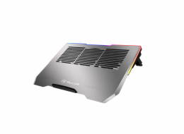 Tellur Cooler laptop Shade 17, 3 ventilátory, RGB LED, USB, USB-C, hliníkově šedá
