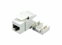 XtendLan Keystone jack RJ45, narážecí, CAT5e UTP, 180°, narážení zezadu
