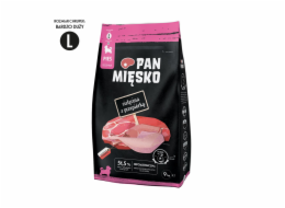 PAN MIESKO  Telecí s křepelkou L - suché maso na smažení - 9kg