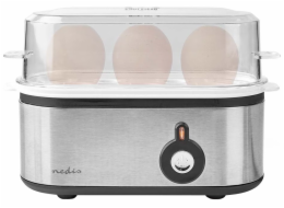 NEDIS vařič vajec/ pro 3 vejce/ odměrka/ hliník/ černý