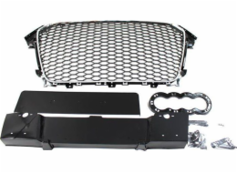 MTuning_F GRILL AUDI A4 B8 RS-STYLE CHROME-BLACK (12-15) PDC