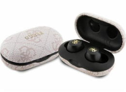 Guess Bluetooth sluchátka Gutwsp4Egp Tws + Enc Dokovací stanice růžová/růžová 4G kovová
