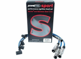 Powertec PowerTEC zapalovací kabely AUDI A3 A6 SEAT LEON VW GOLF 1.6 2.0L Modrá