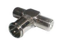 Redukce&nbsp;F&nbsp;konektor/&nbsp;F&nbsp;2xzdířka&nbsp;T