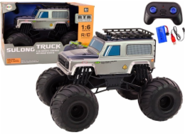Velké terénní dálkově ovládané SUV LeanToys 2.4G RC 1:6 šedá