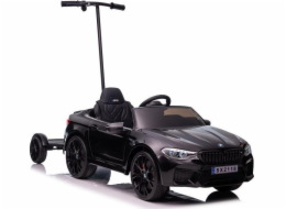 sportovní auto na baterie BMW M5 s rodičovskou platformou, černé, lakované