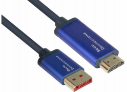 AV adaptér Alcasa Alcasa 4860-SF050B kabelový adaptér 5 m DisplayPort HDMI modrý
