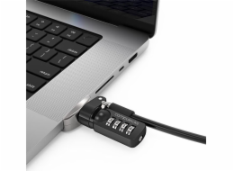 Compulocks Adaptér Compulocks Ledge Lock pro MacBook Pro 16 M1, M2 & M3 s kombinovaným kabelovým zámkem - Sicherheitsschlossadapter - mit Kombinationsschloss - kožešina Apple MacBook Pro 16 (M1, M2)
