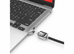 Green Cell Compulocks MacBook Air 2019-2022 Zámkový adaptér se zámkem s klíčem - Sicherheitskabelschloss - Stříbrný - kožešinový MacBook Air 13.3