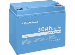 Qoltec LiFePO4 lithium-železitý fosfátový akumulátor | 12,8 V | 30 Ah | 384 Wh | BMS