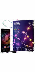 Twinkly Candies LED osvětlení pro vánoční stromek TWKP100RGB-T 6 m 100 světel ve tvaru perel