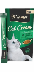 MIAMOR Cat Cream Chicken with vegetables - pamlsek pro kočky - 5x15g