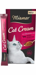MIAMOR Cat Cream Beef - pamlsek pro kočky - 6x15g