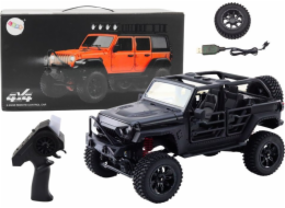 LeanToys dálkově ovládané RC terénní auto 2,4G s pohonem 4x4, černé