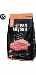 PAN MIESKO Telecí maso s krůtou XS - sušené mléko pro psy - 9kg