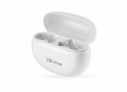 A4Tech bezdrátová sluchátka B25, TWS, Bluetooth, bílá